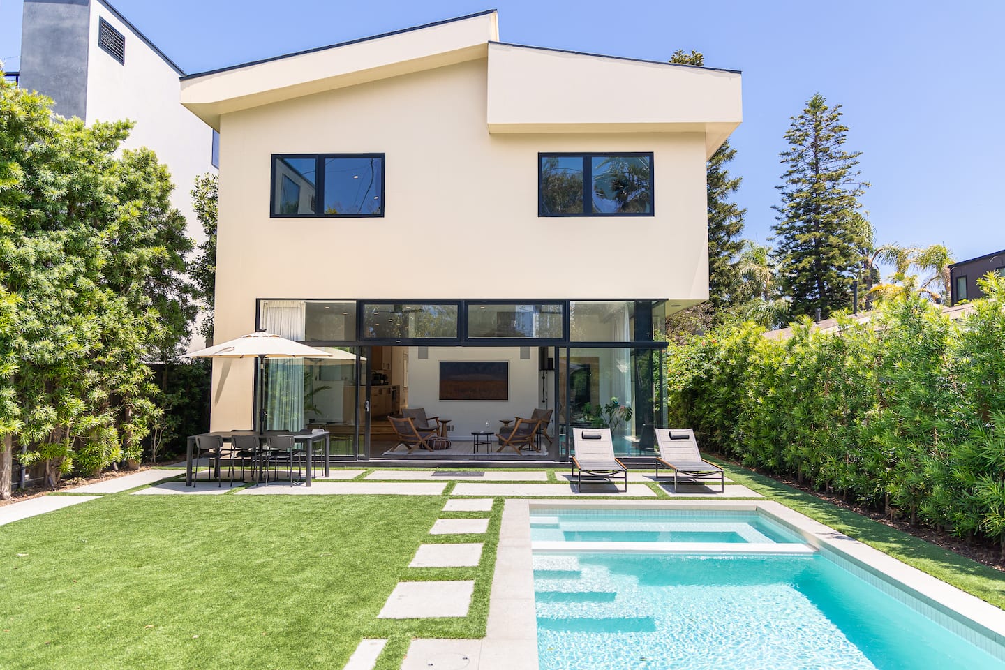 Heated pool and spa